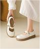 Black Small Leather Shoes for Women In Spring and Summer 2026, New British Style Thick Soled Gold Bean JK Mary Jane Shoes, Soft Soled Women's Shoes