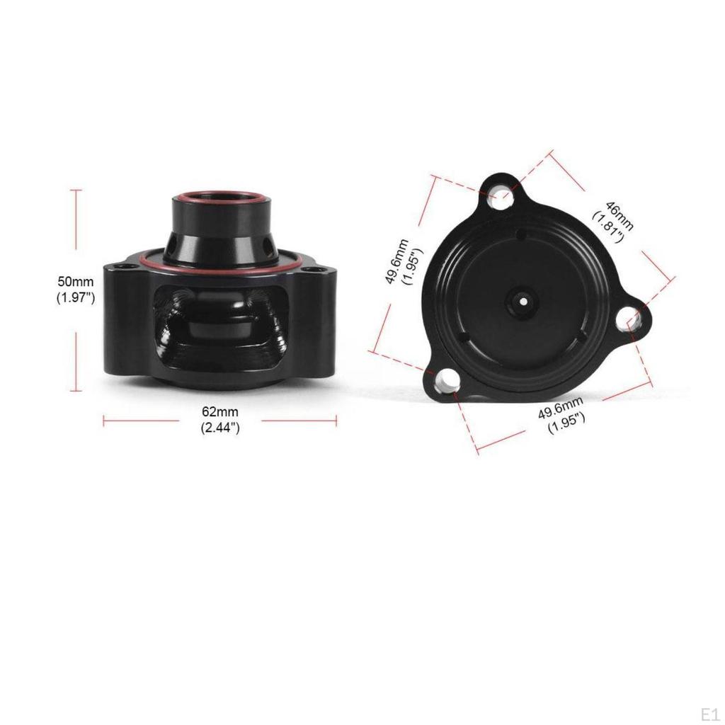 Supercharger Blowoff Pressure Component Base Black Housing Aluminum