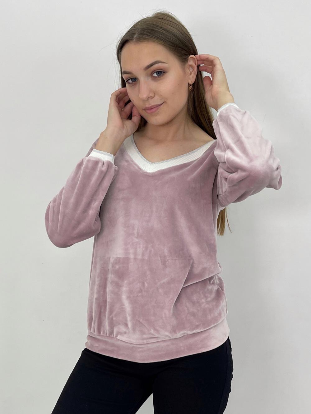 

Блузка V Виріз Inedit 0181 S рожевий