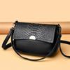 Single-shoulder Crossbody Bag, Fashionable Hand-held Small Square Bag, Crocodile Pattern Trendy Bag