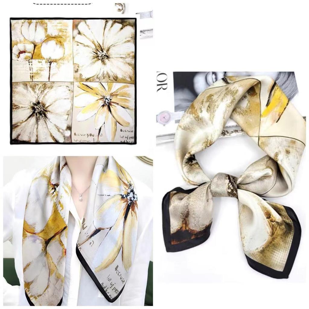 Eleganti Foulard di Seta da Donna Con Centinaia di Camicie, Assistenti di Volo, Decorazione Professionale, Protezione del Collo, Foulard, 70 Foulard Quadrati Piccoli.