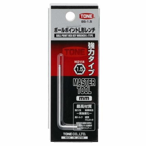TONE BS-1.5 Ball Point L-Shaped Wrench, 1.5mm Width