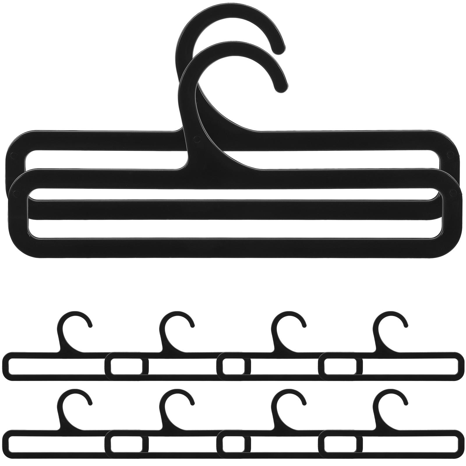10 Pcs Scarf Rack Belt Hanger for Closet Hangers Home Tie and Organizer Clothes Storage Hook 1700X800X025CM чёрный 1200₽