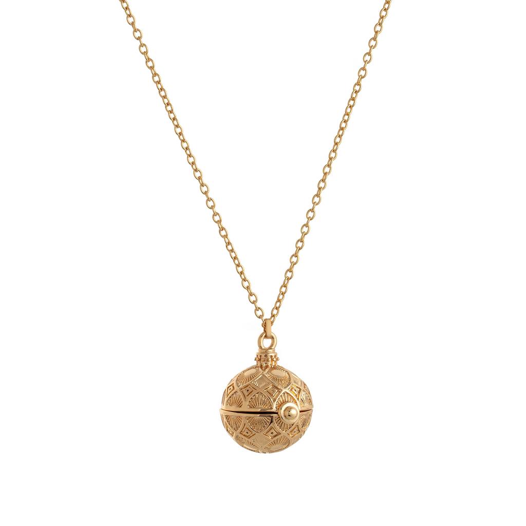 Vintage Four-Leaf Clover Love Frog Open And Close Round Pendant Necklace Round Gift Pendant Fashion Jewelry