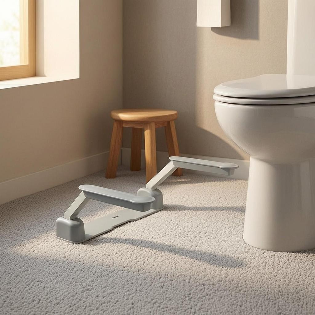 Toilet Safety Grab Bar No-Tools-Needed Bathroom Aid Sturdy for Seniors, Disabled