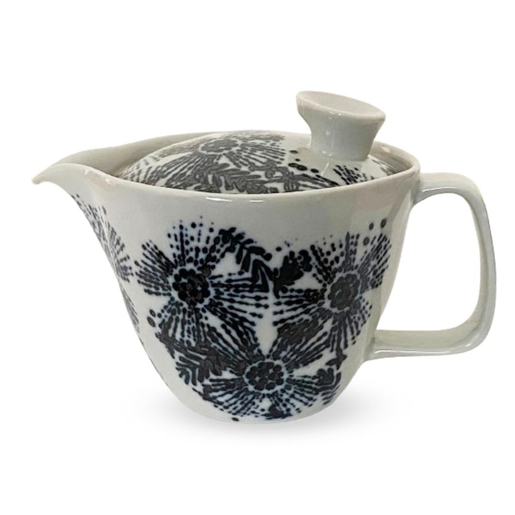 J-kitchens Hasami Ware Coffee DripperTeapot, Made in Japan (with Stainless Steel Filter), 240ml Capacity, Large, Single-Serve, Cosmos (Silhouette)