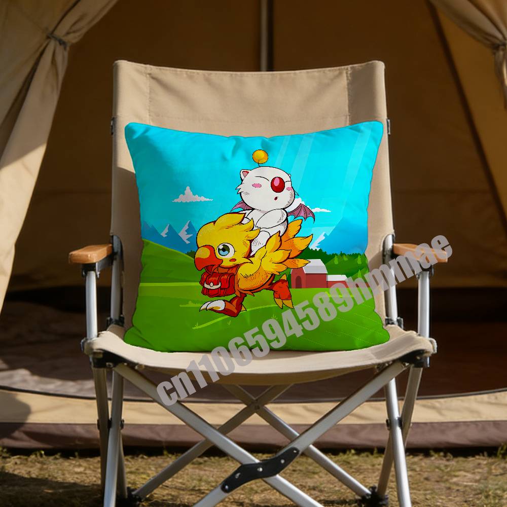 For M-Moogle C-Chocobo V-Vivi Throw Pillow Case Sham 45X45Cm 35X35Cm Square Bedroom Pillowcase Cushion Cover