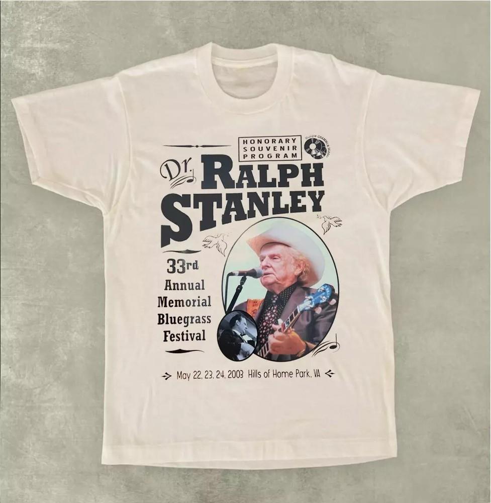 

RALPH STANLEY Annual Memorial Bluegrass Festival Tee Unisex T-Shirt All Size Unisex T-Shirt XL