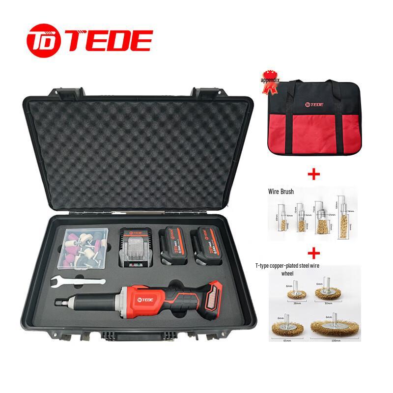 

TEDE YD-5861 Cordless Brushless Die Grinder 32-Piece Kit CN plug (adapter included)
