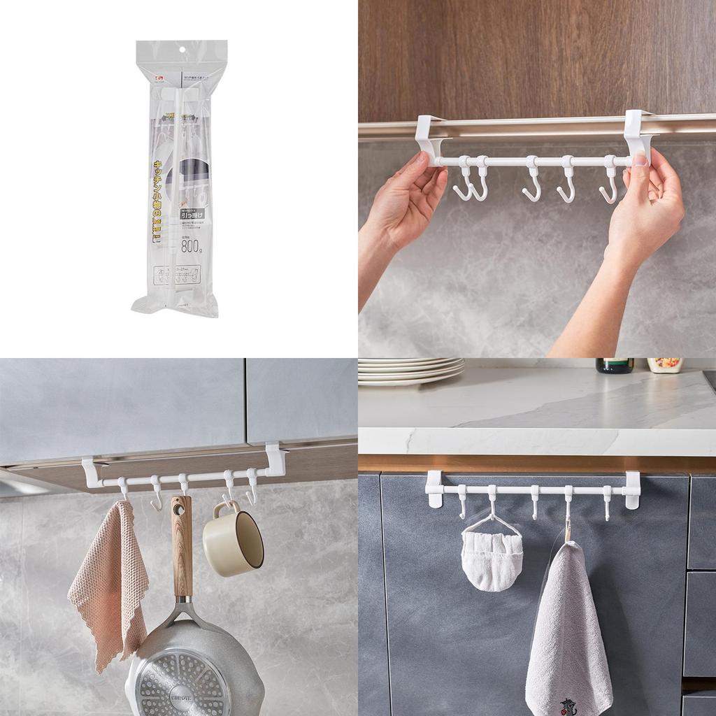 Detachable Japanese Plastic Overhead Hooks Heavy Duty 3kg Capacity Wall Storage Solution