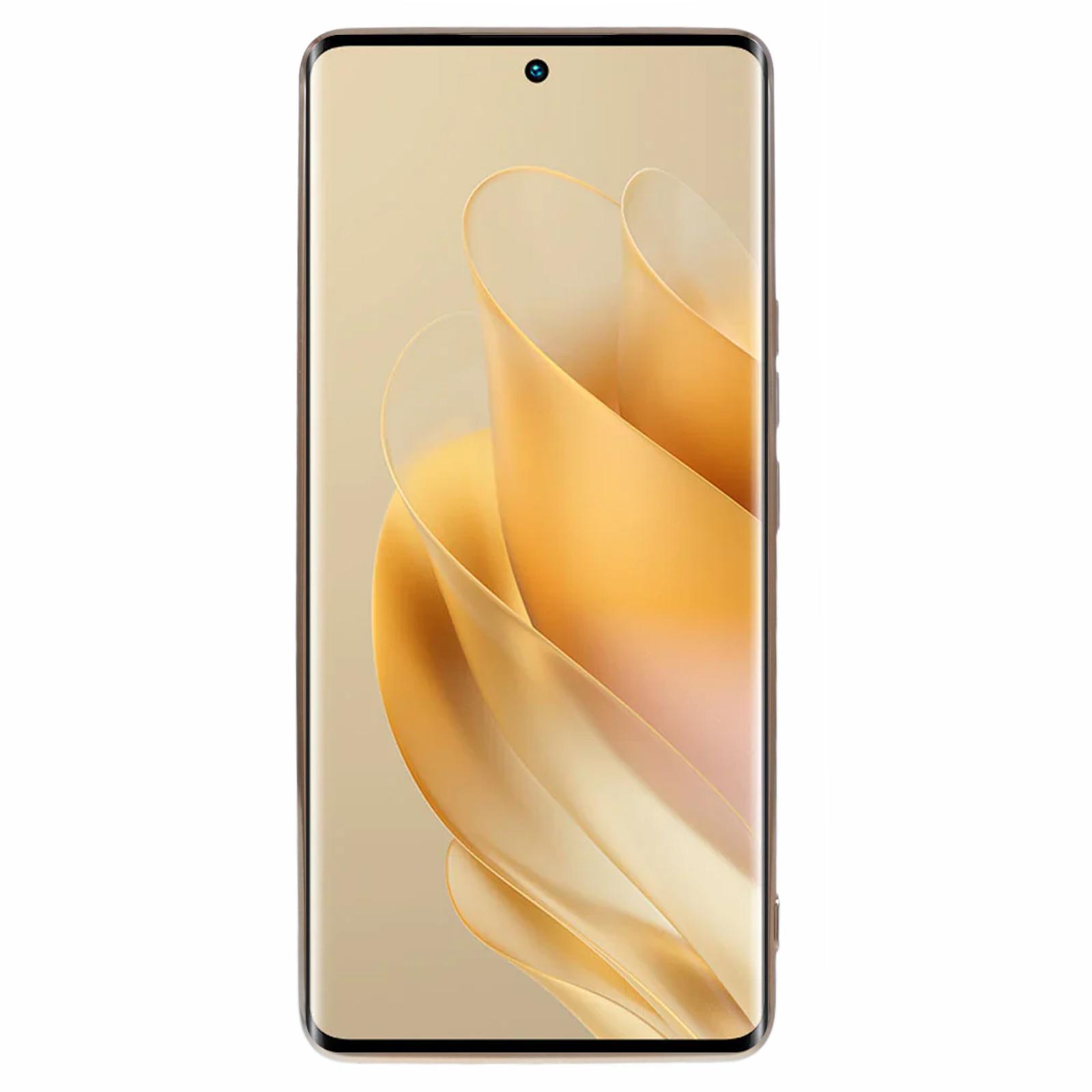 

For Infinix Zero 30 5G Case Glossy TPU Phone Cover Electroplate Golden Edging Pink