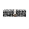 Jewelry Box Organizer Woven Texture Cloth OrganizerBlack and LightToned Wardrobe