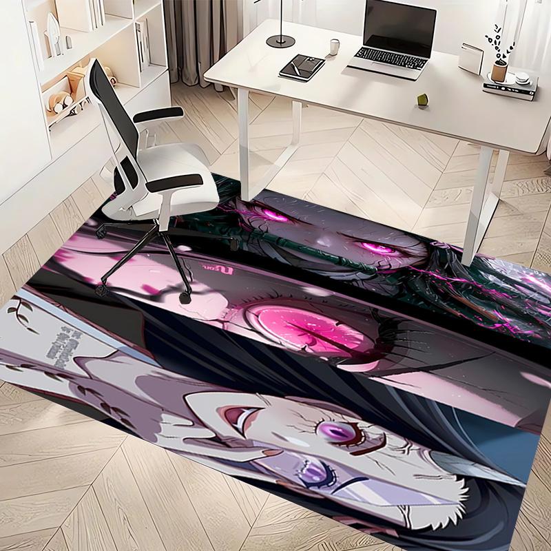 Kamado Nezuko Print Area Rug - Soft,Washable Non-Slip Indoor Mat,Living Room,Home Office Decorative Rug