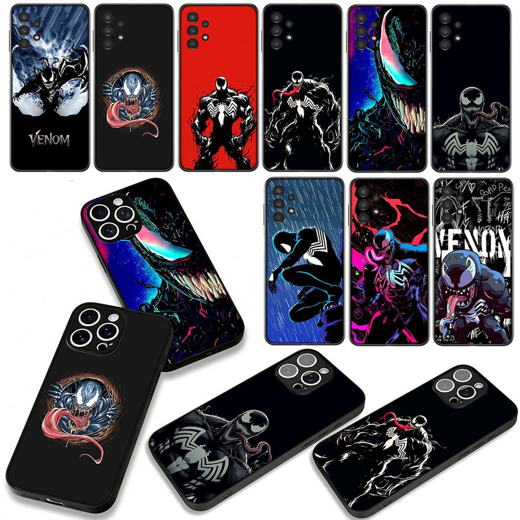Comics Venom Marvel Cover Phone Case for Samsung Galaxy S25 S23 S22 S24 FE Ultra Plus A56 A05 A06 A15 A16 A57 S7 Edge
