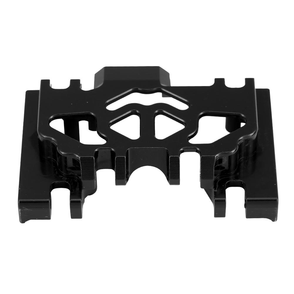 Aluminium Alloy Middle Gearbox Chassis RC Part for TRAXXAS TRX4 Land Rover Defender (Black)