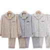 Dingdang Guifei Women's Long Sleeve Pajama Set - Turn-Down Collar, Comfortable Autumn/Winter Homewear