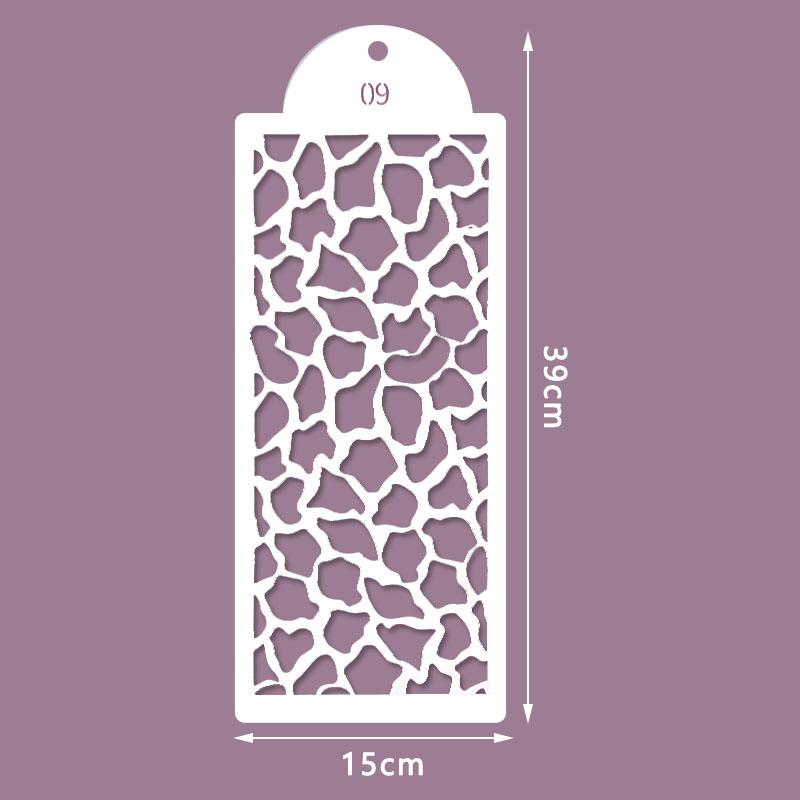 Fondant Cake Mesh Stencil Stamps Stencils Embossing For Decorating Tool Plastic Spray Mold Cookies Chocolate Drawing Painting