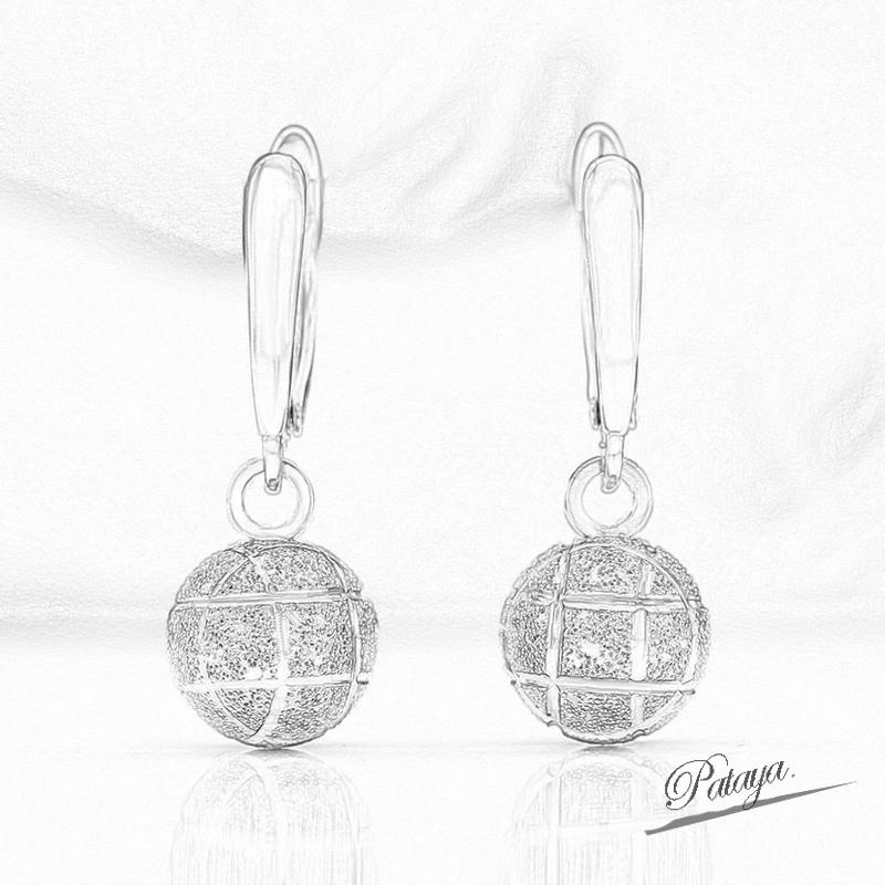 PATAYA Klasyczne kolczyki w kształcie kuli, proces lukrowania