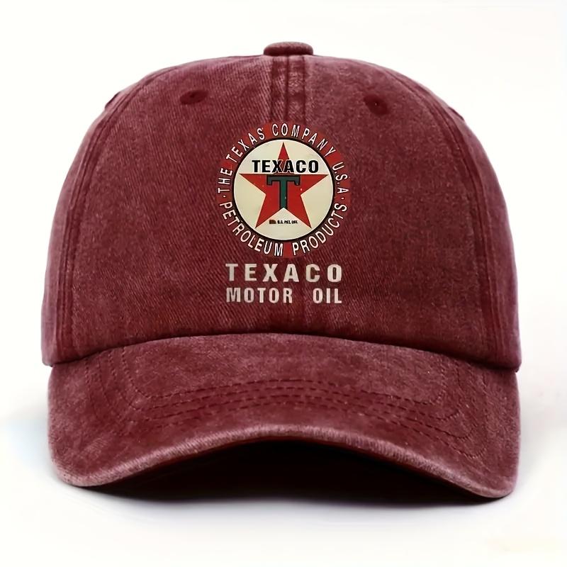 Texaco Auto l Muster Bedruckte Baseball Cap im Vintage Urban Style Verstellbare Dad Hat Geeignet fr Mnner und Frauen