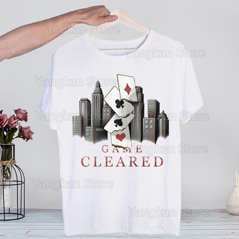 Alice In Borderland Usagi Arisu Kuina Chishiya Trička Módní Pánské a Dámské Topy Tričko Krátký Rukáv Unisex Tričko