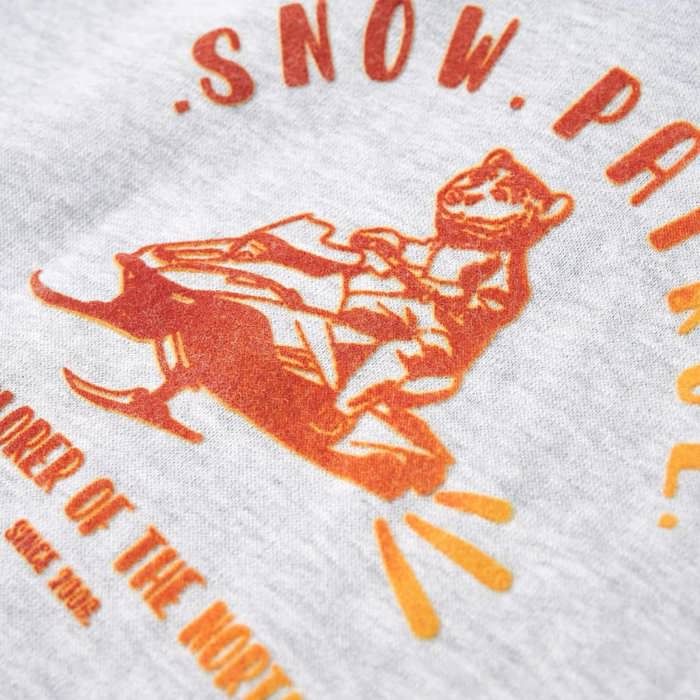 Hoodie for Children Grey and Orange Mix 92/104/116/128/140