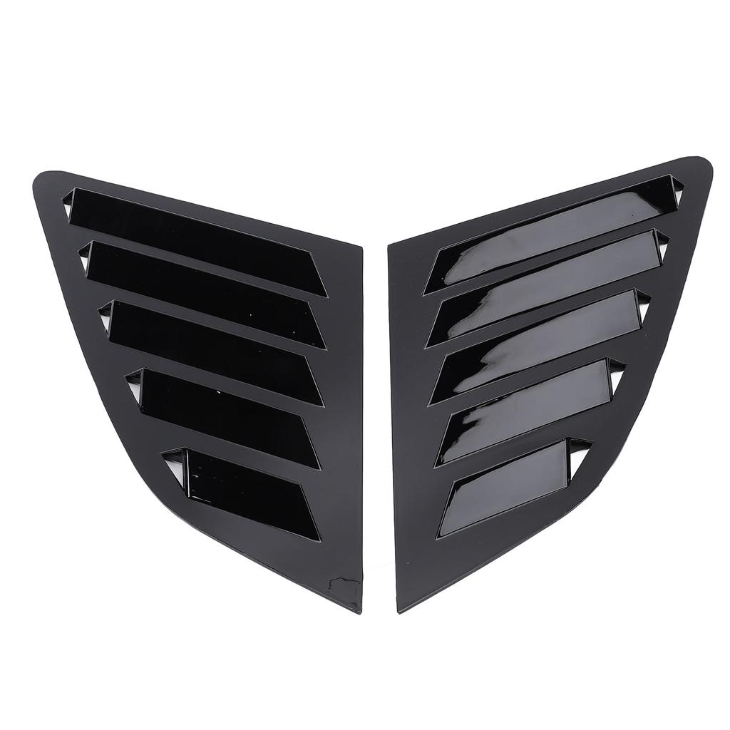 2Pcs Rear Side Window Louver Cover Left Right Rear Window   Vent Scoop Shutter Cover Blind Replacement for 8V Hatchback 2014-2020
