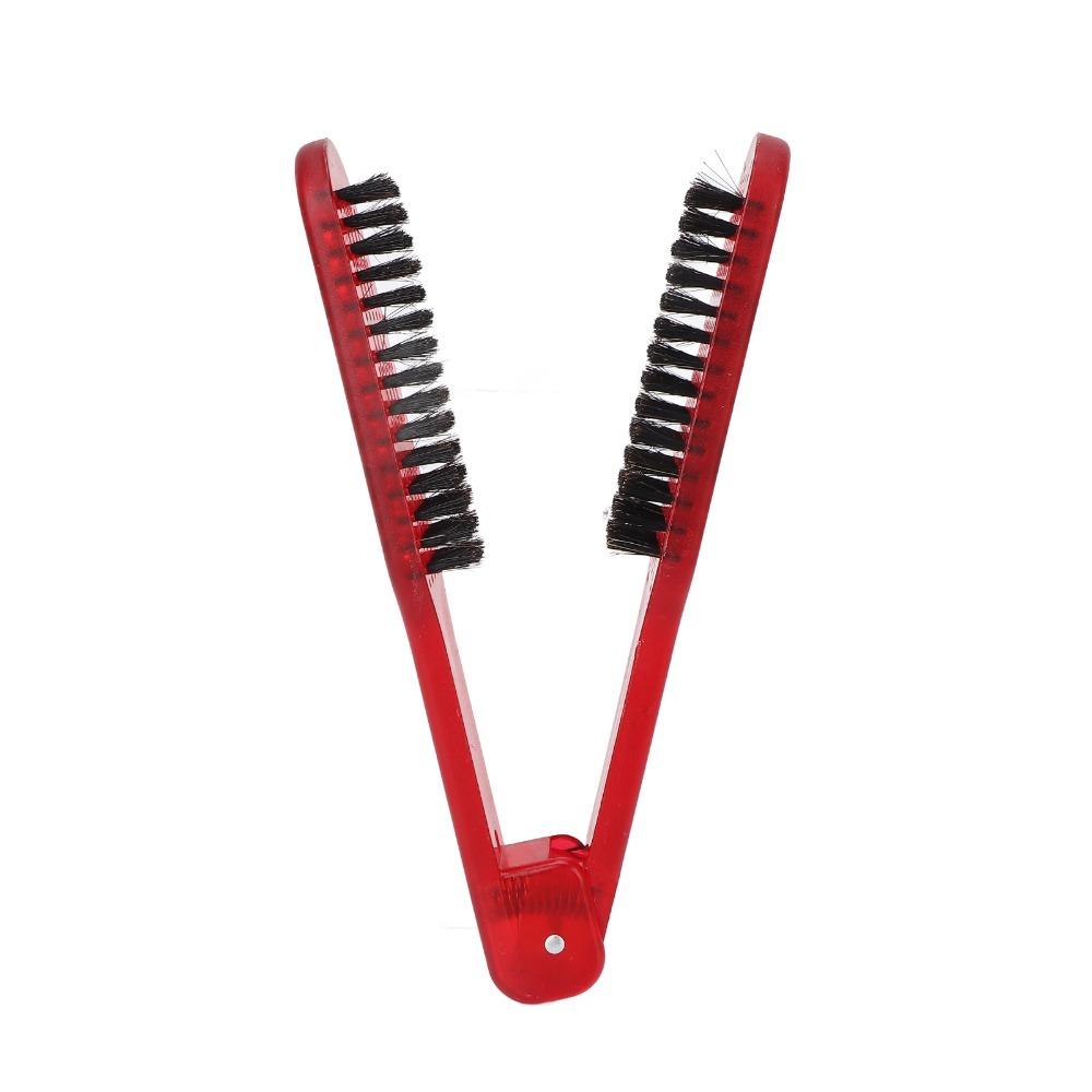 Splint Structure Hair Straightening Brush Double Sides Hair Styling Comb Home Use
