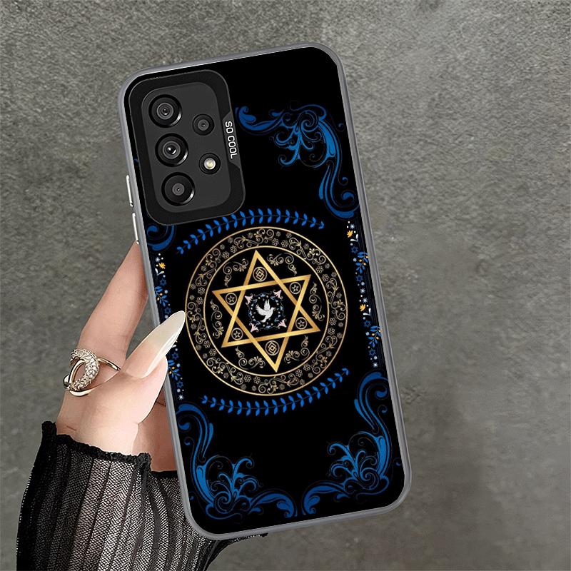 David Jewish Star Symbol Soft Phone Case for Samsung A17 A16 A15 A14 A13 A57 A56 A55 A54 A53 A37 A36 A35 A34 A33 A26 A25 A24 A23