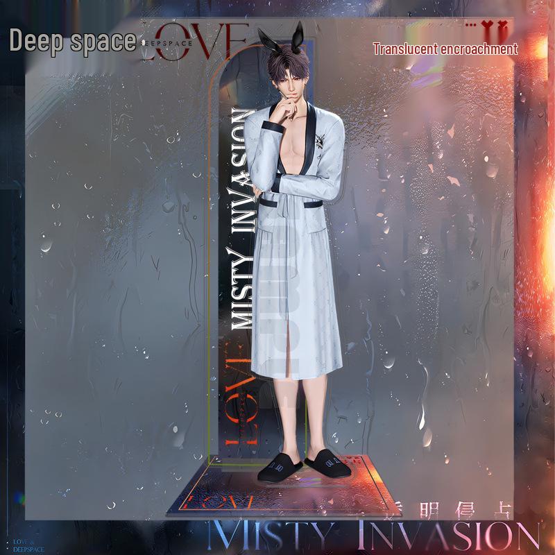 Double-Sided Flashing Badge: Love & Deepspace Acrylic Standee with Qin Che, Shen Xinghui, Li Shen & Qi Yu Charms