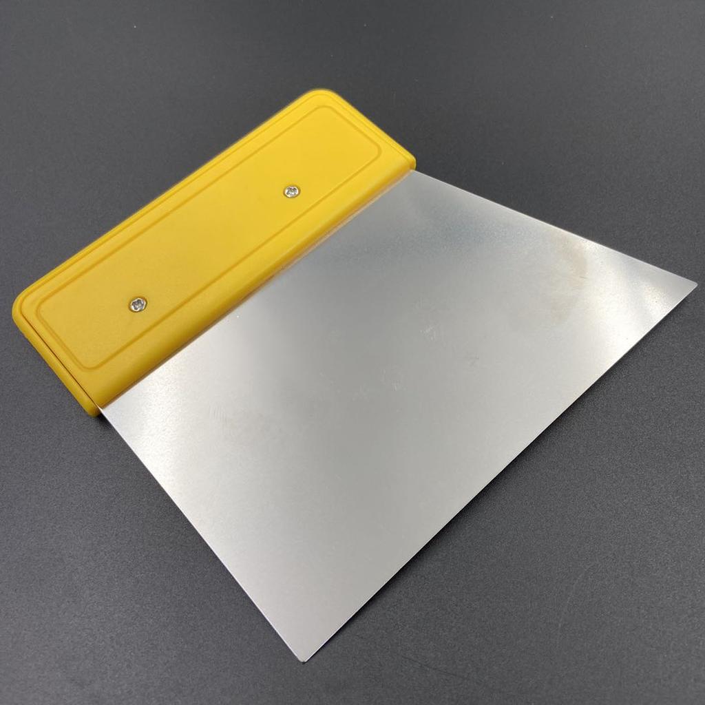 Yellow Stainless Steel Car Squeegee Vinyl Film Sticker Wrapping Tool Install Squeegee Scraper Vehicles Decal Tools