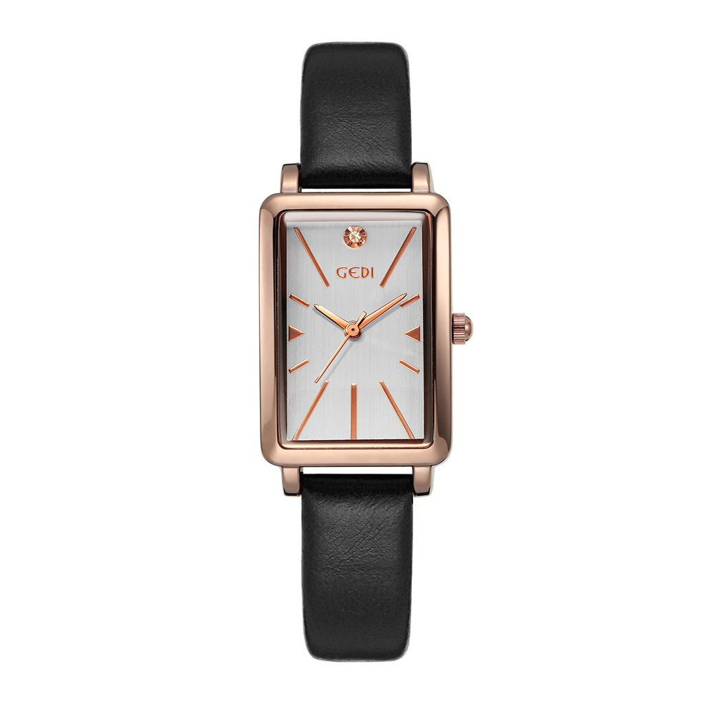 Retro Style Small Square Plate Women'S Watch Light And Small High-End Belt Watch Women'S Quartz Watch