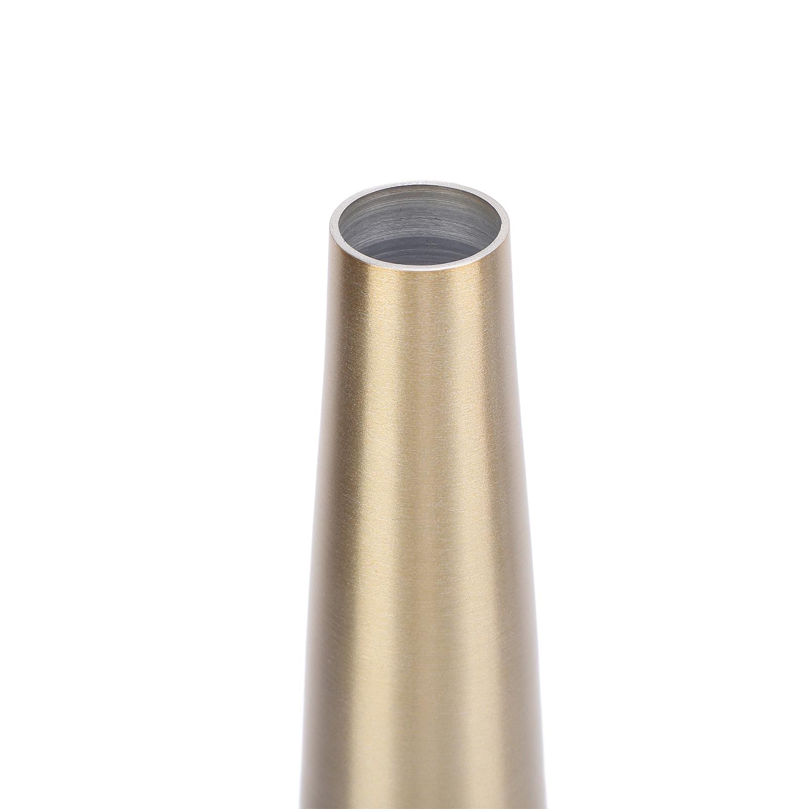 

Маленькая ваза для цветов Инновационная скандинавская алюминиевая декоративная ваза с узким горлышком и конусообразной формой для ТВ-тумбы, обеденного стола, золотая L 120x60x0.3cm / 47.2x23.6x0.1in золотой