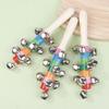 1Pc Cross Rainbow Hand Ring Colorful Ring Colorful Cross Ring Baby And Child Bell Puzzle And Early Education Toys