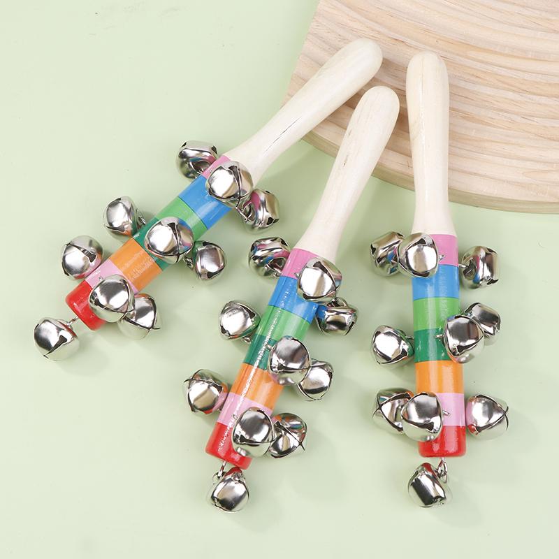 1Pc Cross Rainbow Hand Ring Colorful Ring Colorful Cross Ring Baby And Child Bell Puzzle And Early Education Toys