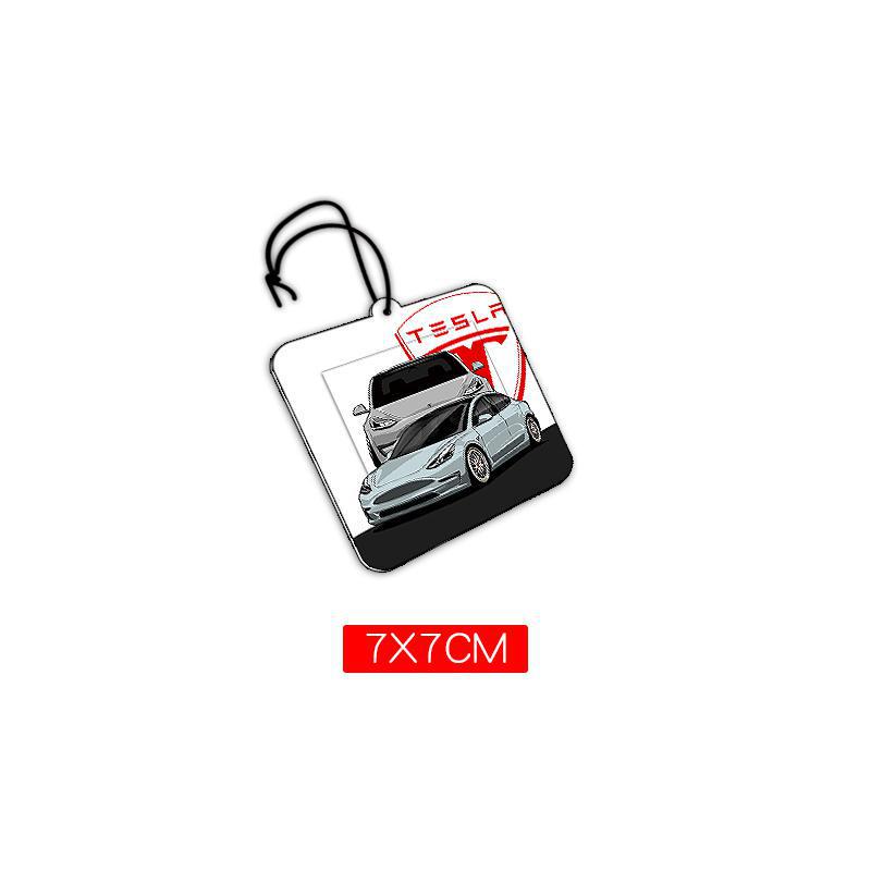 

Настраиваемые ароматические таблетки для ароматерапии в автомобиль Tesla, украшение на зеркало заднего вида Bluebell