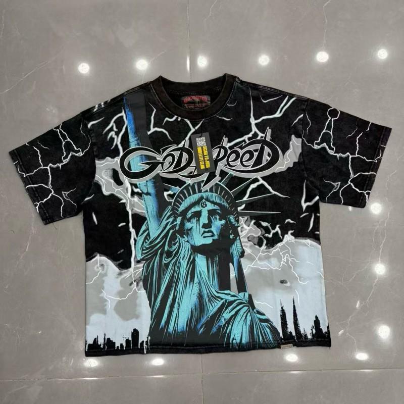 Godspeed Streetwear Grafisks T-krekls Unisex Brīvs