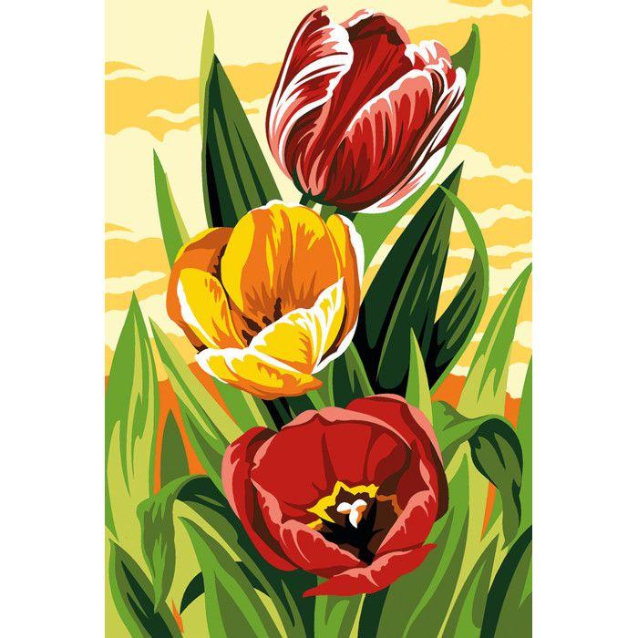 Canevas SEG Tulipes 60 x 40 cm