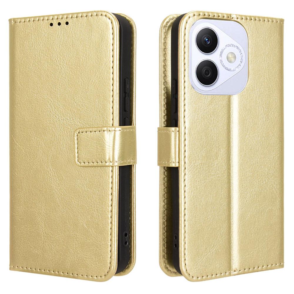 

For Honor X60i 5G Case Crazy Horse Texture PU Leather Phone Wallet Cover C