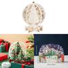 Christmas 3d Laser Cut Card With Gold Foil Snow Globe For Holiday Greetings