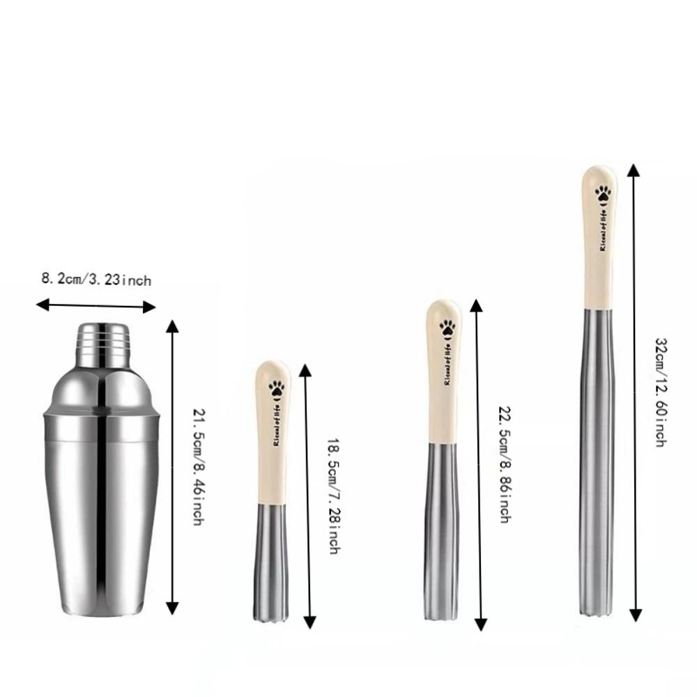 Heavy Duty Fruit Muddler Stainless Steel Ice Muddler Puree Making Lemon Hammer Bar Tools