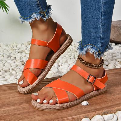 Damenschuhe 2024 Hochwertige Sandalen mit Schnallenriemen für Damen. Mode Peep Toe Casual Sandalen für Damen im Sommer in Übergröße.