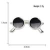 Trendy Creative Sunglasses Brooch for Students, Versatile Alloy Design with High-End Oil-Drop Finish