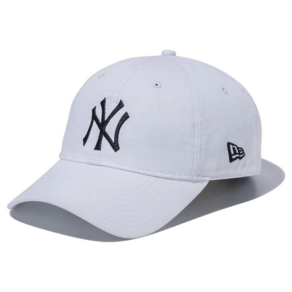 New Era Cap 11434003 Free Men's (JP, Alphabet, Size, White/Black)
