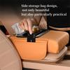 Faux Leather Car Armrest Pad with Cup Holder and Tissue Box - Multifunctional Auto Interior Accessory, Enhances Comfort and Style, Storage Solutio