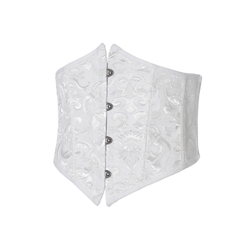 

Вишивка Квітковий візерунок Корсет Шнурівка Пояси для жінок Еластичний ремінь з високою талією для схуднення, що формує тіло XL