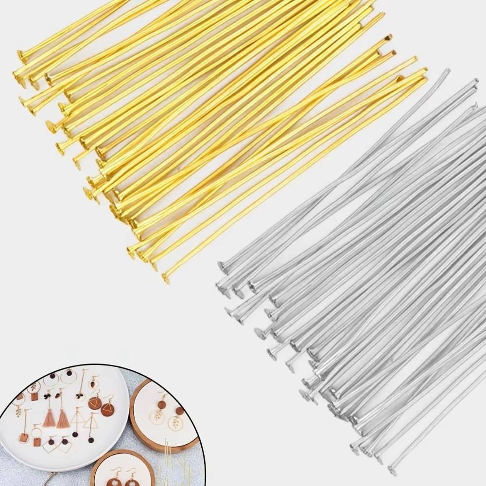 100PCS Brass Jewelry Making Pins 0.6mm Thin Wire Jewelry Ball Pins New Ball Head Pins Accessories