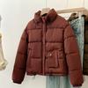 Down cotton-padded clothes women's short winter new stand-up collar loose thickened bread clothes cotton-padded jacket