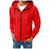 Autumn Winter Men Long Sleeve Sweatshirt Polka Dot Print Hooded Zip Up Pocket Casual Hoodie Men's Sports Coats