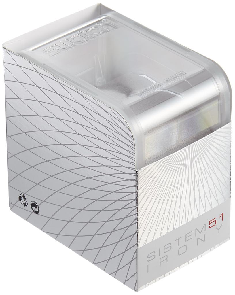 Swatch SISTEM51 IRONY Automatic Watch, SISTEM STALAC L (Large), YIS406GA, Officially Imported, Silver