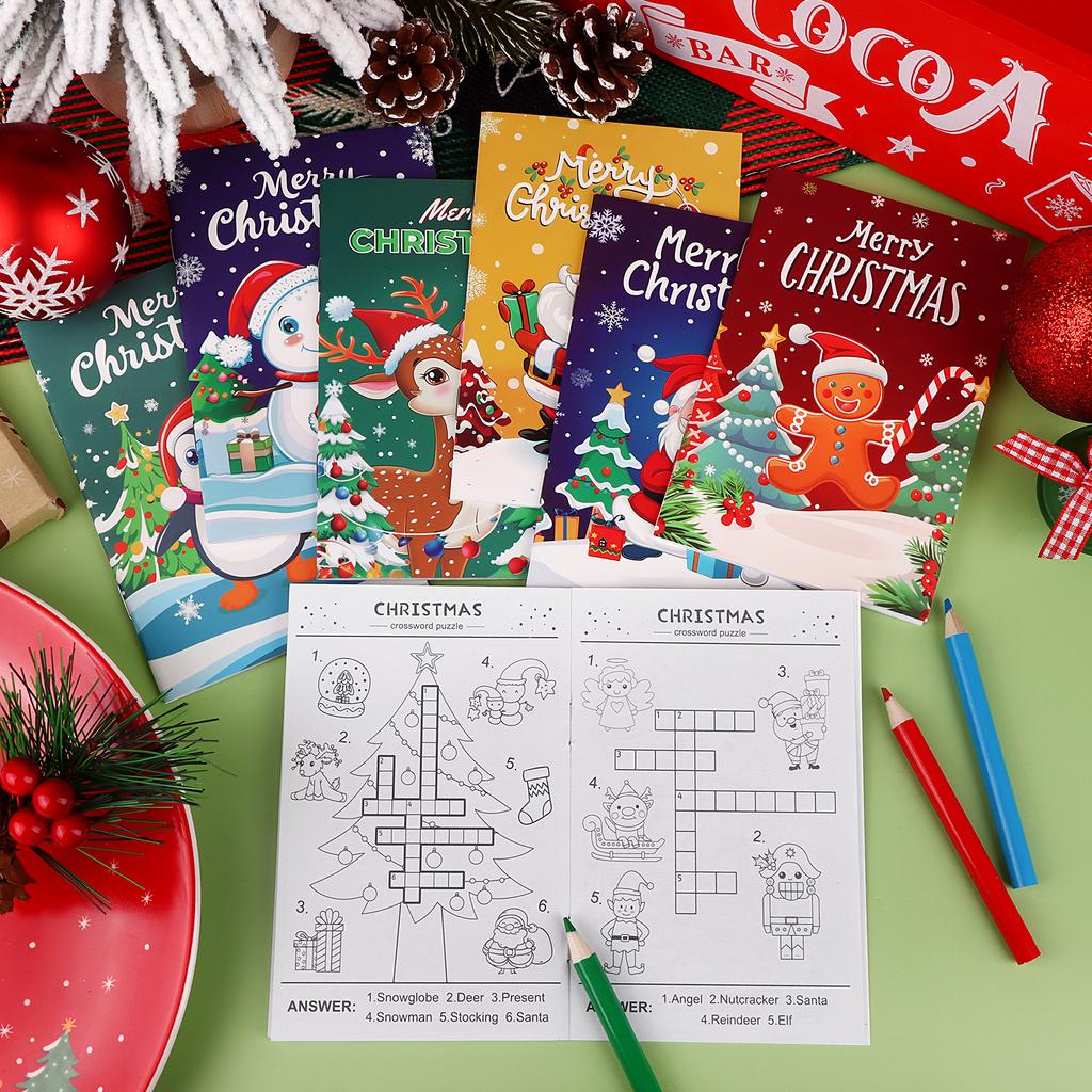 Youdaju 36 Pcs Christmas Activity Books Christmas Coloring Books Fun Christmas Coloring Pages Mini Coloring Book Bulk